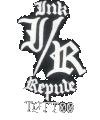stylized Ink Repute I R logo
